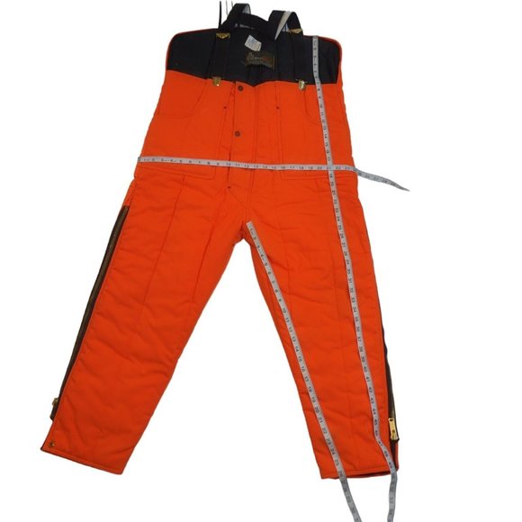 RefrigiWear Kodofill Insulated Warm Bibs Overalls High Visibility Orange USA L - Picture 7 of 8